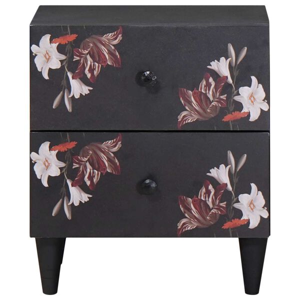 vidaXL Sengebord 2 pcs Brun 40 x 33,5 x 46 cm Massivt mangotr&aelig;