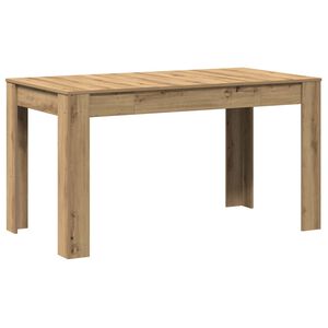 vidaXL spisebord 140x74,5x76 cm konstrueret tr&aelig; kunsteg