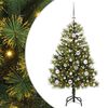 vidaXL Kunstig H&aelig;ngslet Juletr&aelig; med Kogler Gr&oslash;n 120 cm