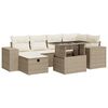 vidaXL sofas&aelig;t til haven 8 dele med hynder polyrattan beige