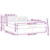 vidaXL osmannisk sengeramme med madras 160x200 cm stof cremefarvet