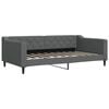 vidaXL daybed 100x190 cm stof m&oslash;rkegr&aring;