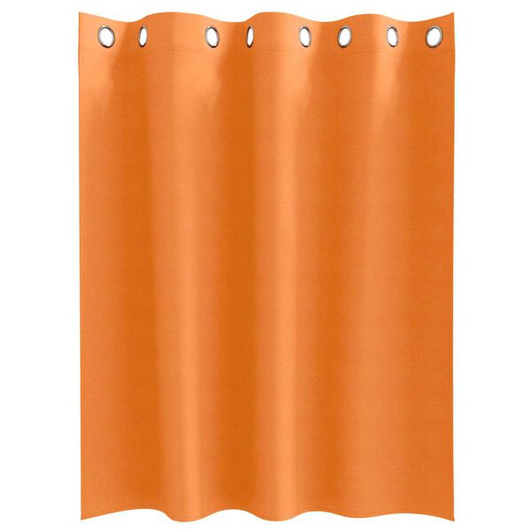 vidaXL Mørklægningsgardiner med ringe 2 pcs Lys Orange 140 x 140 cm