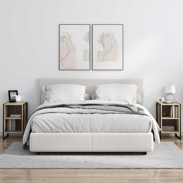 vidaXL Sengebord Sonoma 39,5 x 30 x 50 cm Konstrueret tr&aelig;