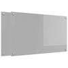 vidaXL K&oslash;kkenbacksplash 2 stk. Lysegr&aring; 100 x 60 cm h&aelig;rdet glas