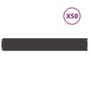 vidaXL pl&aelig;nekanter 50 stk. 15x103 cm koldvalset st&aring;l sort
