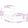 vidaXL Seng med opbevaring og LED med LED Lyser&oslash;d 140 x 200 cm Fl&oslash;jl