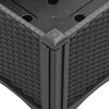 vidaXL plantekasse med ben 80x40x42 cm PP sort