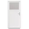 vidaXL Sideskabsd&oslash;r Hvid 98 x 198 cm PVC