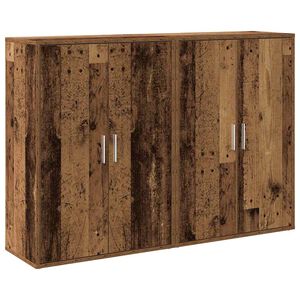 vidaXL Sideboard 2 pcs Gammelt tr&aelig; 60 x 31 x 84 cm Konstrueret tr&aelig;