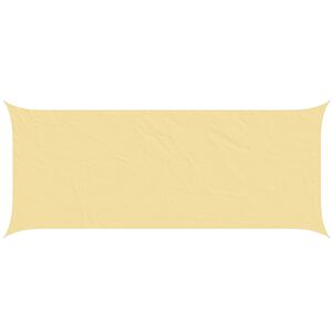 vidaXL Solskygge sejl Sandfarvet 6 x 2,5 m 100% polyester Oxford