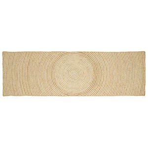 vidaXL Omr&aring;de t&aelig;ppe Hvid 60 x 250 cm Jute