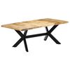vidaXL spisebord 200 x 100 x 75 cm massivt mangotr&aelig;
