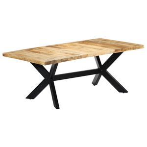 vidaXL spisebord 200 x 100 x 75 cm massivt mangotr&aelig;
