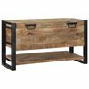 vidaXL Opbevaringskasse Brun 80 x 35 x 45 cm Massivt mangotr&aelig;