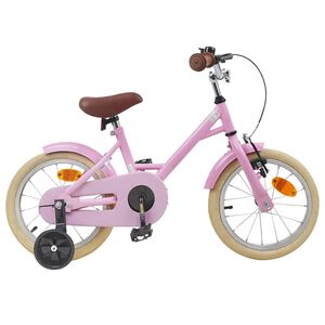 vidaXL B&oslash;rnecykel 12 tommer til 2-4 &aring;r gamle Lys pink