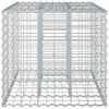 vidaXL Gabion h&oslash;jbed S&oslash;lv 100 x 60 x 55 cm Galvaniseret st&aring;l
