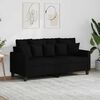 vidaXL 2-personers sofa 140 cm stof sort