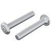 vidaXL Hovedl&aring;s Skrue 2 stk. S&oslash;lv M6 x 35 mm St&aring;l