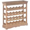 vidaXL vinskab 70 x 22,5 x 70,5 cm MDF brun