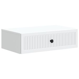 vidaXL V&aelig;gh&aelig;ngt Sideskab Hvid 59 x 34,5 x 17 cm Konstrueret tr&aelig;