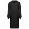 vidaXL T&aelig;ppe-hoodie KINN Sort XL Bomuld