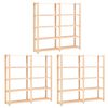 vidaXL reoler 3 stk. 5 hylder 170 x 38 x 170 cm massivt fyrretr&aelig; 500 kg