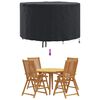 vidaXL Overtræk til havemøbler Sort 102 x 102 x 71 cm 420D stof