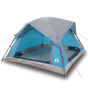 vidaXL 4-personers campingtelt vandt&aelig;t bl&aring;