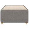 vidaXL Sengeramme uden madras Taupe 100x200 cm Stof