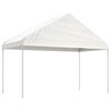 vidaXL pavillon med tag 15,61x4,08x3,22 m polyethylen hvid