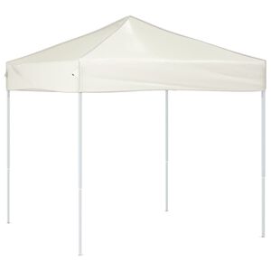 vidaXL foldbart festtelt 2x2 m cremefarvet