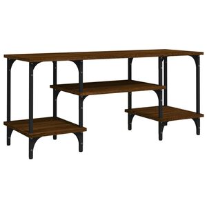 vidaXL tv-bord 102x35x45,5 cm konstrueret tr&aelig; brun egetr&aelig;sfarve