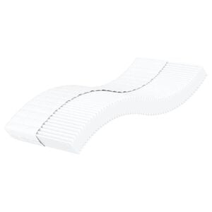 vidaXL skummadras 90x220 cm h&aring;rdhed H2 H3 hvid