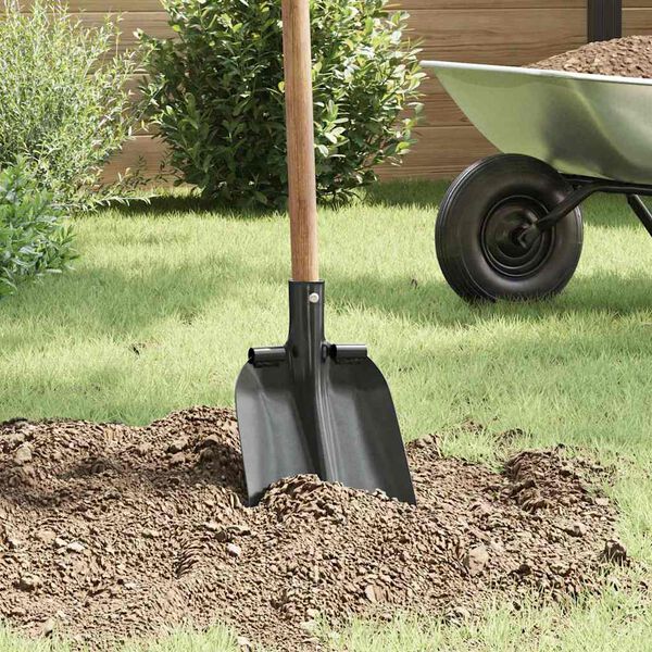 vidaXL Skovlhoved 4 pcs S&oslash;lv 33 x 21 cm Pulverlakeret st&aring;l