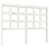 vidaXL sengeg&aelig;rde 125,5x4x100 cm massivt fyrretr&aelig; hvid