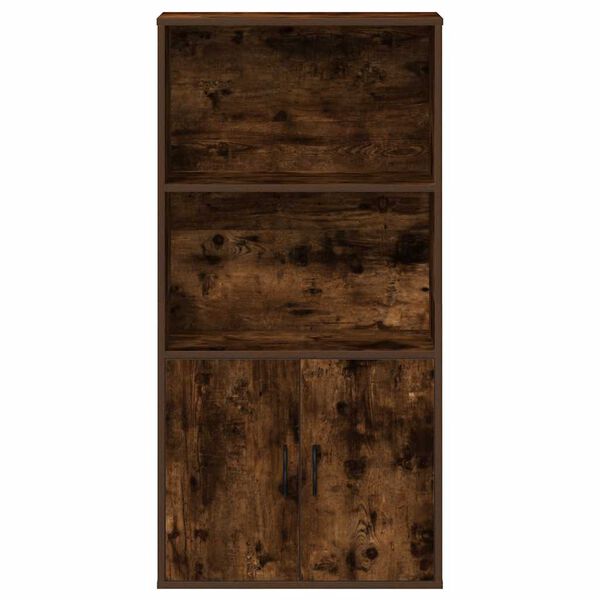 vidaXL bogreol 60x24x120 cm konstrueret træ røget egetræsfarve