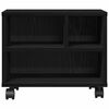 vidaXL Printerstand Sort eg 41 x 32 x 34,5 cm Konstrueret tr&aelig;