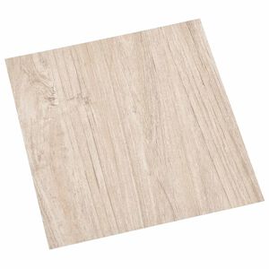 vidaXL Selvkl&aelig;bende Gulvplanker Lys brun og hvid 30,5 x 30,5 cm