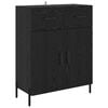 vidaXL Sideboard Sort eg 69,5 x 34 x 90 cm Konstrueret tr&aelig;