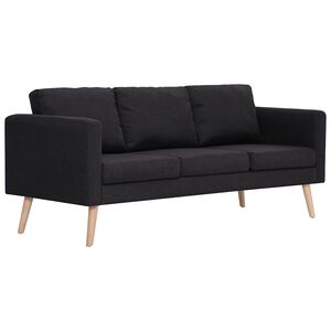 vidaXL 3-personers sofa i stof sort