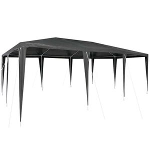 vidaXL Party Tent Antracit 600 x 400 x 266 cm Polyethylen og st&aring;l