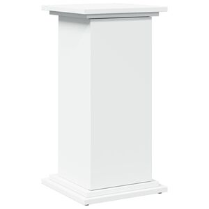 vidaXL piedestal med opbevaring 31x30x60 cm konstrueret tr&aelig; hvid