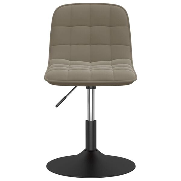 vidaXL drejelige spisebordsstole 6 stk. fl&oslash;jl lysegr&aring;