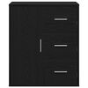 vidaXL Sideboard med skuffe Sort eg 60 x 31 x 70 cm Konstrueret tr&aelig;