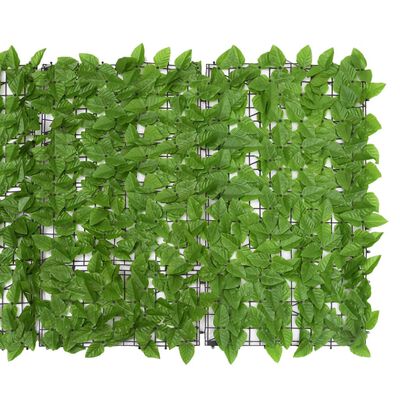 vidaXL altanafskærmning 300x100 cm grønne blade