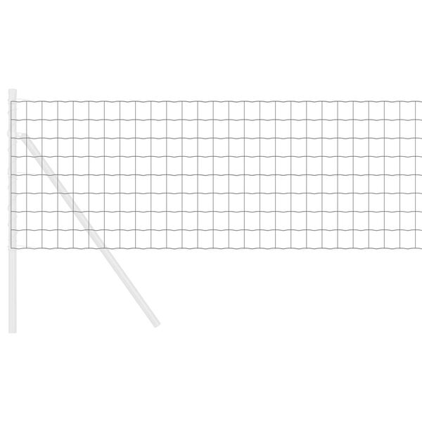 vidaXL Euro Hejn Grå 0.4 x 50 m PVC-belagt jern