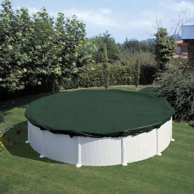 Summer Fun poolovertræk rund 400-420 cm PVC grøn