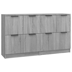 vidaXL sk&aelig;nke 2 stk. 60x30x70 cm konstrueret tr&aelig; gr&aring; sonoma-eg