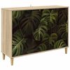 vidaXL Sideboard ELBURG Sonoma-eg 102 x 33 x 75 cm Konstrueret tr&aelig;